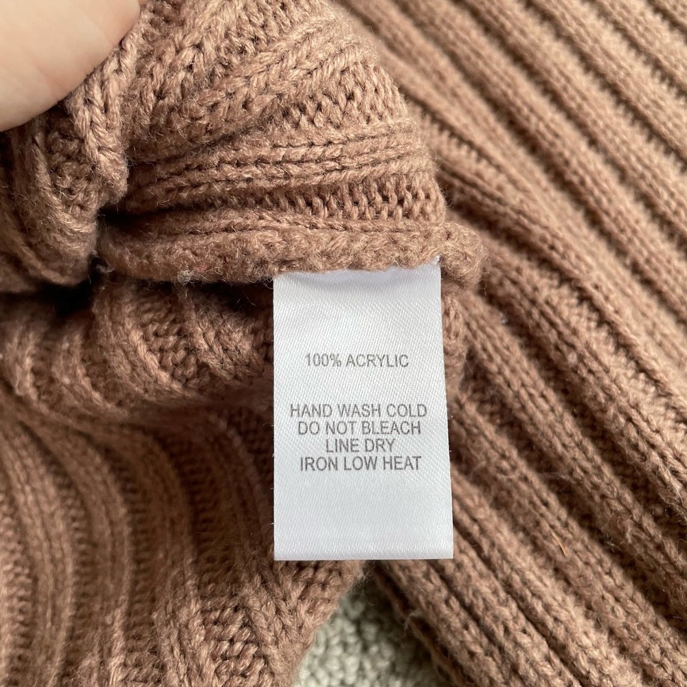 Lulu's Brown Ribbed Crew Neck Sweater - Picture 5 of 5